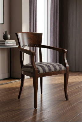 Chaise avec accoudoir Chaise de salle à manger Bois neuf Chaises de salle à manger Design Fauteuil Déco