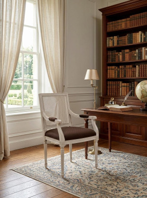 Salle à manger Chaises Design Textile Luxe Beige nouvelle Chaise de salle à manger Chaise avec accoudoirs