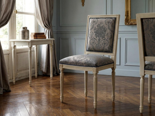 Chaise Chaise de salle à manger Bois Tissu Chaises de salle à manger Design Fauteuil Marron neuf Lehn