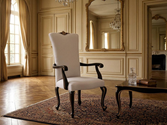 Salle à manger Designer Bois Moderne Fauteuil Brun Chaise de Luxe Chaises Fauteuil Beige