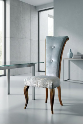 Salon Club sans accoudoirs Chaise de luxe classique r sans accoudoirs 1x Chaise de salle à manger Lehn