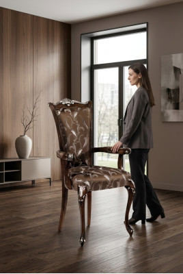 Chaises Chaise de salle à manger Chaise de bureau Meubles Lehn Fauteuil Chaise de conception Chaise rembourrée Bois