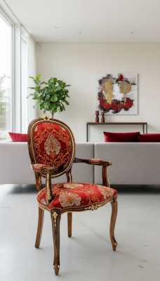 Chaise de salle à manger luxueuse Chaises de fauteuil Fauteuil de bureau Fauteuil rembourré design avec dossier