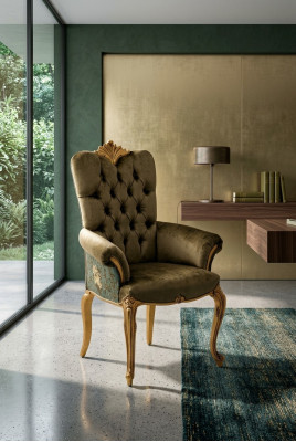 Chaise avec accoudoir Chaise de salle à manger En bois Chaises de salle à manger Design Fauteuil d'art déco