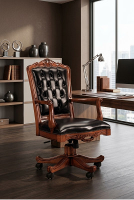 Mobilier de bureau Mobilier de siège Chaises pivotantes Fauteuil de direction Fauteuil Chaise Chaise de bureau en cuir nouveau