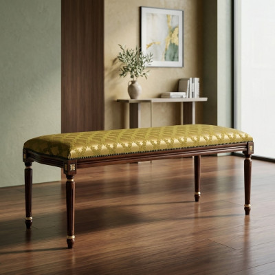 Conception tabouret de luxe Rembourrage de siège moderne Textile détente Canapé Chesterfield