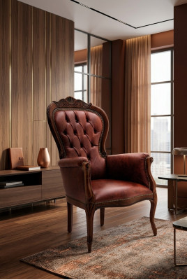 Fauteuil Chaise de designer Rembourrage Détente Tissu Textile Salon Club Fauteuil une place Mobilier neuf