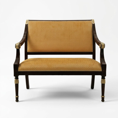 Designer Büro Anwaltskanzlei Hocker Sofas Sofa 2 Sitzer Stoffsofa Couch Polsterung