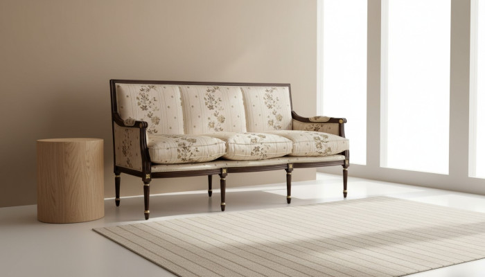 Conception Rembourré Luxe Siège Canapé Canapé Textile 3 Places Trois Places