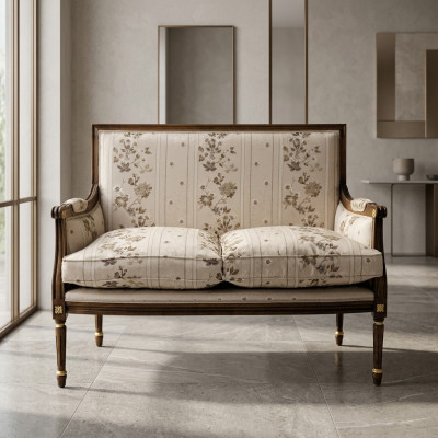 Canapé Deux places Canapé Classique Neuves Tapisserie Textile Canapés Canapé en textile