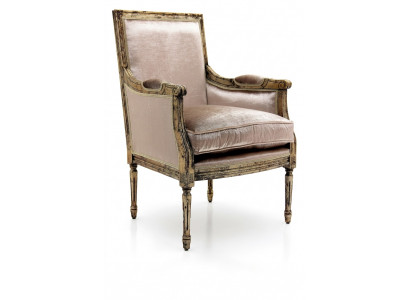 Rembourrage Télévision Textile Bois 1 Place Design Salon Club Relax Fauteuil Accoudoir Chaise
