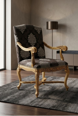 Salon Salle à manger Fauteuil Chaise rembourrée Accoudoir Fauteuil de luxe Chaise Chaises