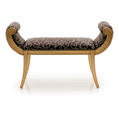 Tabouret Tabouret rembourré Étagère pour les pieds Meubles Vivants Bancs Siège Textile Classique