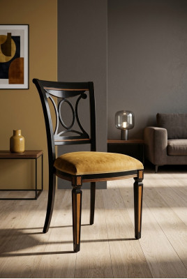 Chaises Salle de séjour Salle à manger Fauteuil Chaise rembourrée sans accoudoir Fauteuil de luxe