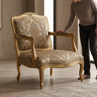 Meubles classiques de luxe 1 place Canapé nouveau Fauteuil Canapés Canapé Textile Classique
