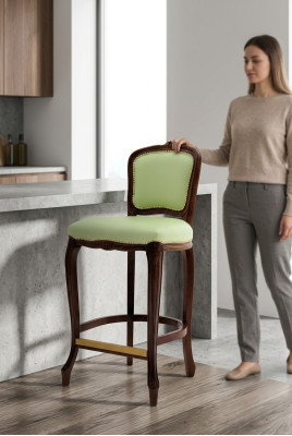Tabouret de bar Chaise de bar Tissu Conception Chaises de bar Tabouret de bar Chaises de comptoir Velours Italie