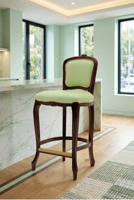 Tabouret de bar Chaise de bar Tissu Conception Chaises de bar Tabouret de bar Chaises de comptoir Velours Italie