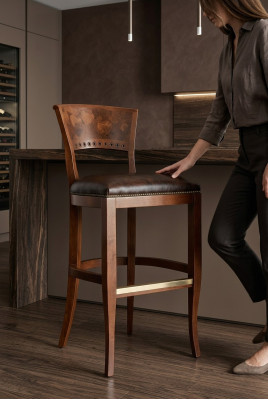 Tabouret Tabouret Bar Royal Rembourrage Velours Classique 1 Place Chaise de Style Antique