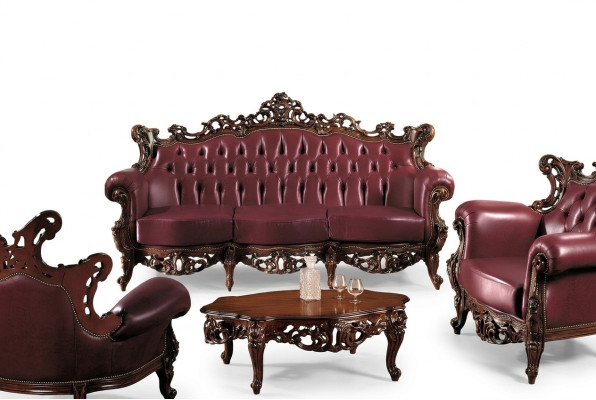 Chesterfield canapé 3 places canapé en cuir Canapés Design de luxe Mobilier italien