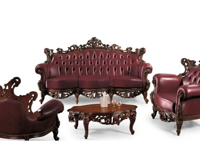 Chesterfield canapé 3 places canapé en cuir Canapés Design de luxe Mobilier italien
