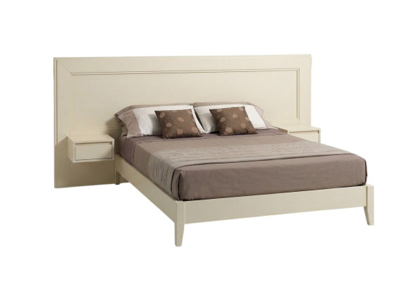 Conception de meubles de luxe modernes 4 pièces. Ensemble de mobilier d'hôtel 2 lits + table de chevet
