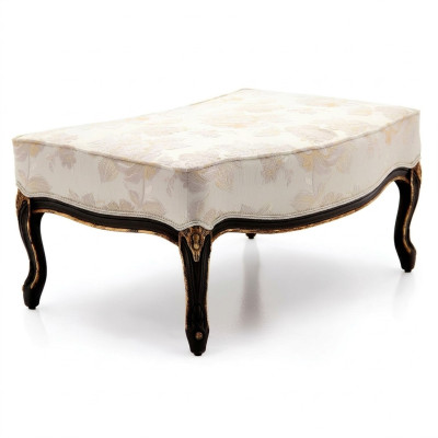 Conception Tabouret Repose-pieds Siège Tabouret Rembourrage Siège Textile Bois Style