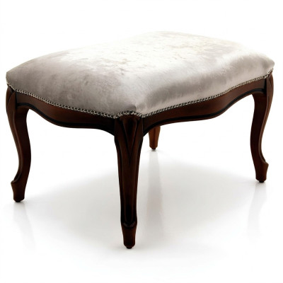 Siège ottoman Chaise rembourrée Pufa Bleu nouveau Design Tabouret rembourré Repose-pieds