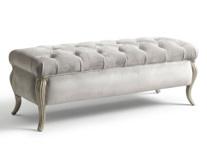 Tabouret de design Chesterfield Pouf ovale Repose-pieds Meuble Tabouret rembourré Tabouret