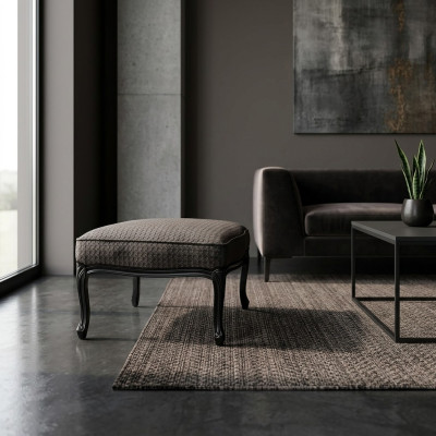 Tabouret en textile Repose-pieds Rembourrage Tabouret Ottomane d'appoint Chaise longue Choix de couleur