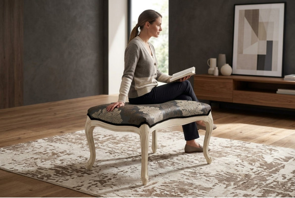 Tabouret Designer Tabouret Moderne Tabouret d'Appoint Repose-pieds Chaise Longue Tapisserie nouveau