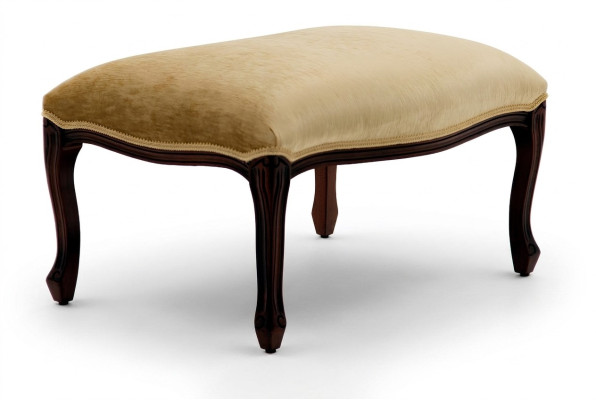 Bancs de vie en textile beige Design Tabouret Tabouret rembourré Étagère pour les pieds Meubles