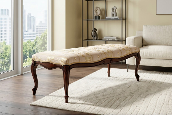 Repose-pieds Tabouret Meuble Ottoman Tabouret Pouf Chesterfield Tabouret latéral Revêtement de siège
