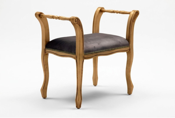 Chaise longue ottomane Banquette Velours 70x39 Tabouret Repose-pieds Tabouret d'appoint
