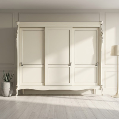 Chambre Mobilier Mobilier de vie Bois neuf Armoire à vêtements Design Armoire