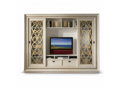 Meuble TV en bois massif moderne en bois massif nouveau