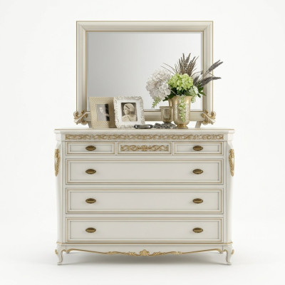 Haute commode Buffet Commodes 5 tiroirs Armoire haute Armoire Mobilier en bois neuf