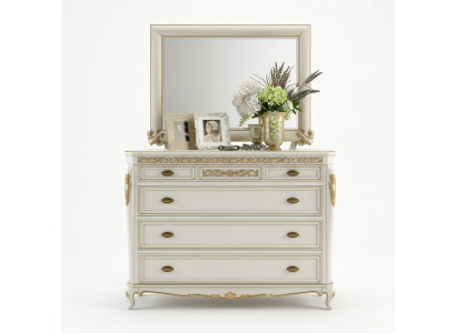 Haute commode Buffet Commodes 5 tiroirs Armoire haute Armoire Mobilier en bois neuf