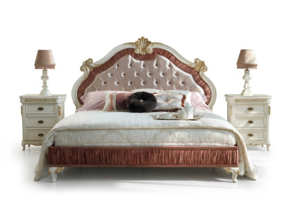 Conception Mobilier de luxe de lits modernes Nouveau lit 2x Table de chevet ensemble de chambre à coucher 3 pièces