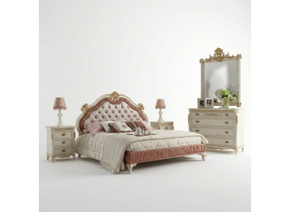 Rembourrage de lit Chesterfield lit double 180x200 cm en bois Lits d'hôtel Chambre