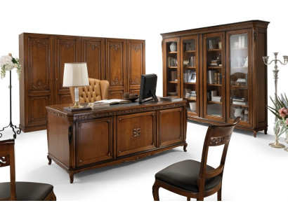 Design Bureau Table Bureau Fauteuil Ameublement Table Chaise 2 pièces. Bois massif