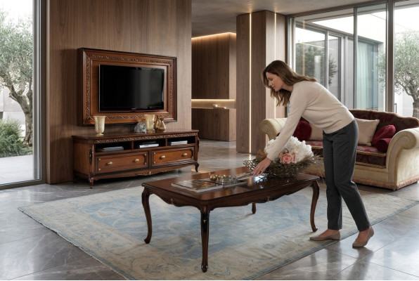 Tables basses Table de luxe Tables en bois Consoles Conception Mobilier italien Vaccari