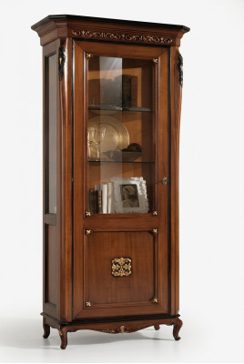 Vitrine 1 porte Armoires Vitrines Salon Armoires Armoire de design Mobilier en verre nouveau