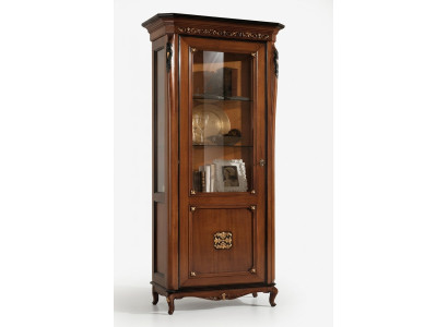 Vitrine 1 porte Armoires Vitrines Salon Armoires Armoire de design Mobilier en verre nouveau
