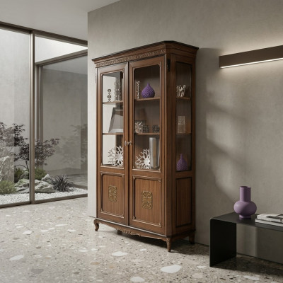 Vitrines Armoire en verre Vitrine en bois massif Mobilier de salon Buffet en bois massif
