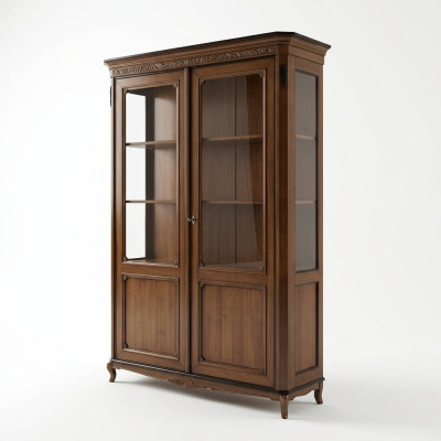 Meuble d'appoint moderne Commode Vitrine Commodes Armoires Placards Bois Bois massif