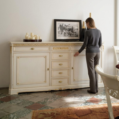 Conception des meubles TV Buffet Commode Salon Armoire Étagère Table de salon de luxe