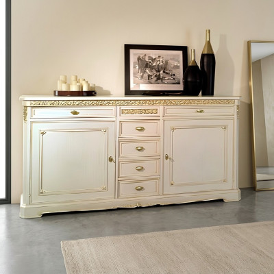 Conception des meubles TV Buffet Commode Salon Armoire Étagère Table de salon de luxe
