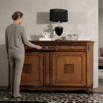 Conception Commode Armoires Tiroirs Étagère Étagères Bois Buffet Armoire Bois massif