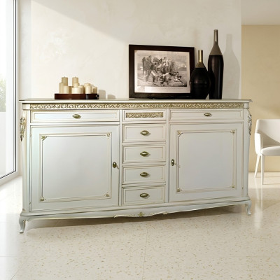 Étagère basse de côté Armoire Placard Étagère Salle de séjour Bois Armoires Design Commode Buffet
