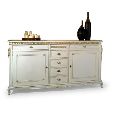 Étagère basse de côté Armoire Placard Étagère Salle de séjour Bois Armoires Design Commode Buffet